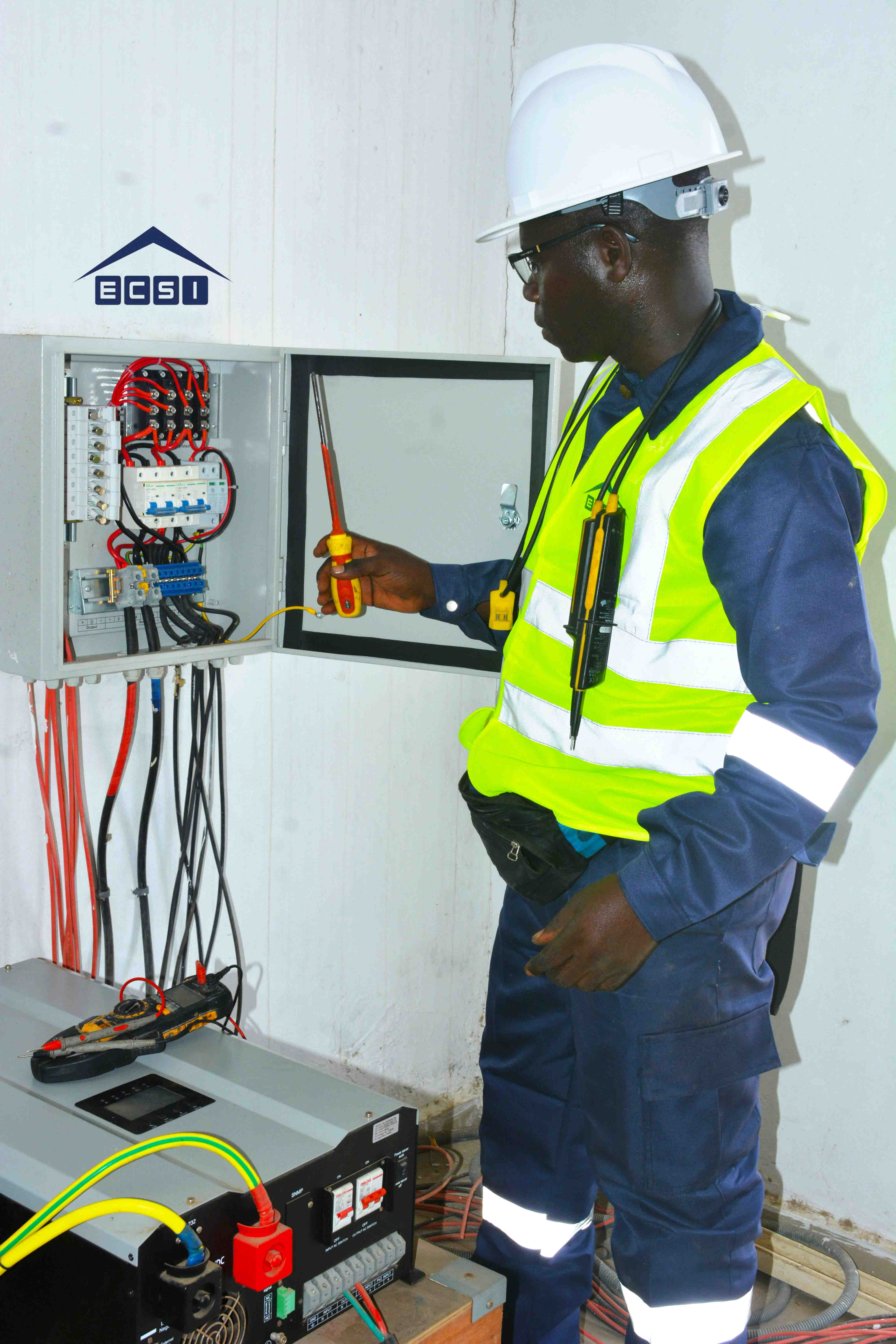 Equipe ECSI sur chantier